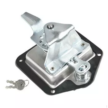 Защелка двери прицепа с 2 ключами, замок для ящика для инструментов для грузовика, сменная Т-образная ручка, весло для