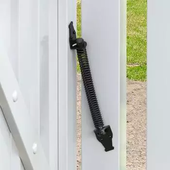 Защелка дверной петли Самозакрывающаяся дверная пружина Регулируемое натяжение Доводчик для наружных ворот Нержавеющая автоматическая дверная защелка для забора для деревянных сверхмощных ворот