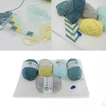 Защелка и крючок Комплект ковриков DIY Ковер Ремесло Украшение Изготовление сетчатого стиля холста