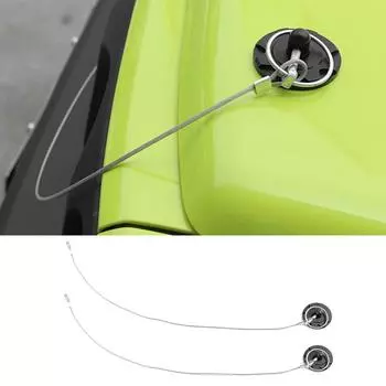 Защелка капота автомобиля, декоративный замок, крышка для Suzuki Jimny JB64 JB74 2022, внешний вид чёрный