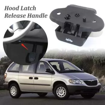 Защелка капота, сменная ручка, подходит для Chrysler Town & Country Dodge Caravan Voyager, автомобильные аксессуары чёрный