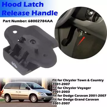 Защелка капота, сменная ручка, подходит для Chrysler Town & Country Dodge Caravan Voyager, автомобильные аксессуары Hood Switch