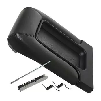 Защелка подлокотника крышки центральной консоли для Cadillac Escalade EXT 2002-2003 Кожаная крышка сиденья Защитная накладка на подлокотник Отделка ящика Крышка чёрный