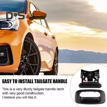 Защелка ручки задней двери премиум-класса, гладкая поверхность, устойчивая к коррозии, нержавеющая, простая в установке, автомобильная ручка задней двери для Silverado чёрный