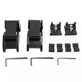 Защелки капота с защелкой в стиле флага США из алюминиевого сплава, комплект защелки капота для JK JL JL