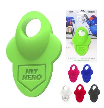 Защита большого пальца бейсбольной биты Hit Hero V1 Защита для пальцев Аксессуар Защита от ударов битой Снижает вероятность удара битой Неформуемый (зеленый) зелёный