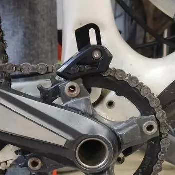 Защита цепи для шоссейного велосипеда, коррозионностойкая, нержавеющая, компактный размер, направляющая для цепи для горного велосипеда, аксессуары для велоспорта чёрный
