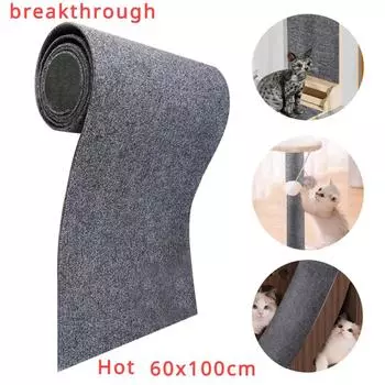 Защита дивана от царапин, скребок для кошек, доска для царапания, заточка когтей, самоклеящаяся когтеточка для ковров с возможностью обрезки S