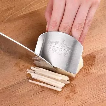 Защита для пальцев Инструмент из нержавеющей стали Защита для пальцев Безопасная резка овощей Щиток для большого пальца Кухонные принадлежности Кухонные принадлежности Гаджеты