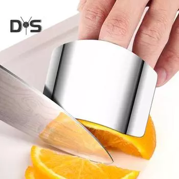 Защита для пальцев, сверхмощная нарезка кубиками из нержавеющей стали, нарезка овощей, чтобы не повредить защиту для пальцев, безопасный инструмент для нарезки, кухонные принадлежности L