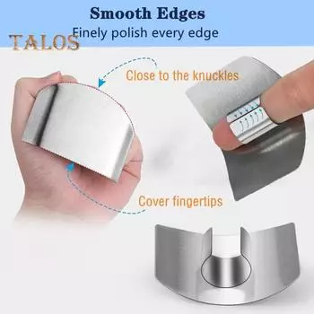 Защита для пальцев, сверхмощная нарезка кубиками из нержавеющей стали, нарезка овощей, чтобы не повредить защиту для пальцев, безопасный инструмент для нарезки, кухонные принадлежности L