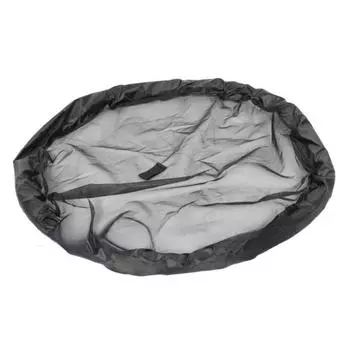 Защита для прудовых растений Плавучий остров Барьер для рыб Мелкая сетка Круглая сетка Защищает растения от водных животных для прудовых растений 45cm чёрный