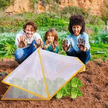 Защита для рядов растений в саду Складные высокие грядки для рассады Чехол для рассады с гвоздями для защиты рядов овощей Теплица для защиты растений S