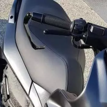 Защита для рук мотоцикла из алюминиевого сплава, универсальная защита, защита для рук, 2 шт., защита для рычагов тормоза и сцепления чёрный