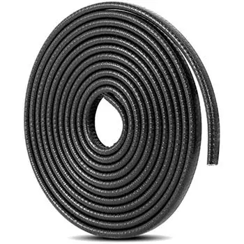 Защита двери автомобиля U-образная защита кромок Защитная защита 4M Черный 17x17x4cm