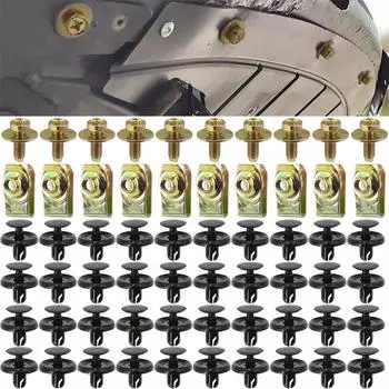 Защита двигателя нижняя пистоны бампер крыло заклепки болты U-образные гайки клипсы для Toyota Corolla RAV4 Highlander Avalon