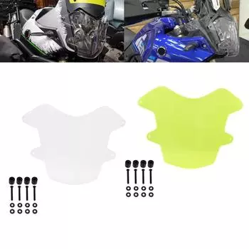 Защита фар мотоцикла, подходящая для Yamaha Tenere 700 (2019 -) Передний фонарь, акриловая защитная крышка для фар прозрачный