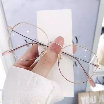 Защита глаз, большие очки, компьютерные очки, очки с защитой от синего света, сверхлегкая оправа Rose gold