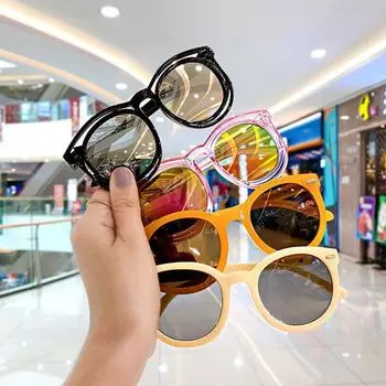 Защита глаз на открытом воздухе для девочек, детские солнцезащитные очки, детские солнцезащитные очки, поляризованные солнцезащитные очки, очки-тени #1