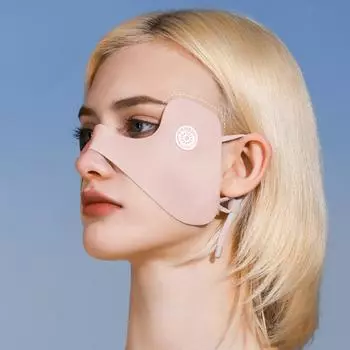 Защита глаз от солнца, охлаждающая анти-УФ-защитная маска для глаз, защита от солнца, защита лица для женщин и мужчин, активный отдых на природе светло-серый