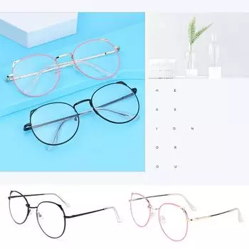 Защита глаз Симпатичные очки с защитой от синего света Компьютерные очки Кошачьи ушки Очки Ультралегкая оправа Pink Gold