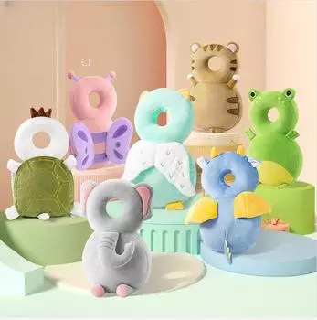 Защита головы для малышей, защитная подушка из плюша, сетчатая подушка для спины, предотвращение травм от падения, дышащие подушки безопасности с героями мультфильмов, От 1 до 3 лет