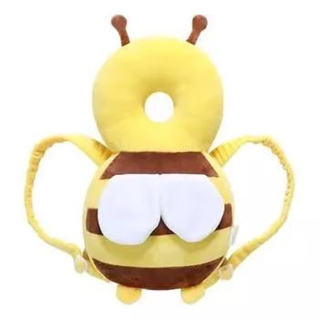 Защита головы ребенка Рюкзак Шмель Мягкая защита головы пчелы Рюкзак с горизонтальным фиксирующим ремнем для малышей 5-24 месяцев One Size Honeybee