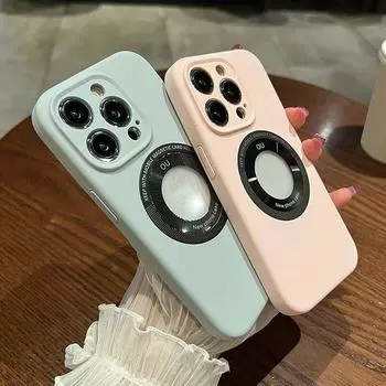 Защита камеры, жидкий силиконовый чехол для телефона Iphone 14 13 12 Pro Max 14 Plus 14pro Max, противоударный мягкий чехол с беспроводной зарядкой For iPhone 14Pro