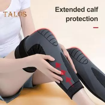 Защита колена Aicao для теплого травяного термического коленного сустава, акупрессурный самонагревающийся наколенник для лечения варикозного расширения вен XL зелёный