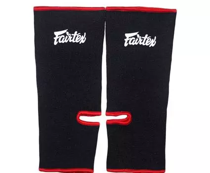 Защита лодыжки Fairtex, свободный размер (Черный Красный) чёрный