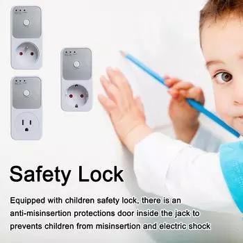 Защита напряжения 170-260 В, релейная розетка на 5-6 минут, вилка европейского/французского/американского стандарта, электрический стабилизатор, автоматический EU Plug