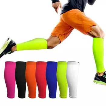 Защита ног Спортивная компрессия Голень Рукав Поддержка Шина для голени Поддержка Голень Баскетбол XL оранжевый