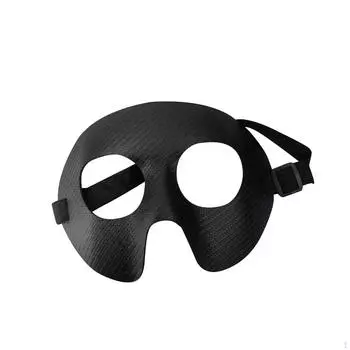 Защита носа для спорта, черная баскетбольная маска для лица, регулируемый эластичный ремешок