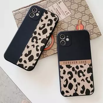 Защита объектива камеры для Samsung Galaxy A51 A32 A50 A52 Redmi 9C Note9 iPhone 11 Чехол для iPhone 12 Pro Max 6S 7 8 Plus Силиконовый леопардовый чехол iPhone 11