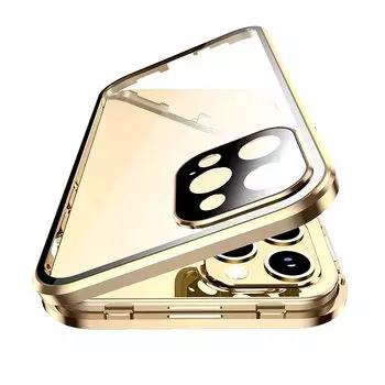 Защита объектива камеры iPhone 13 Pro Case Функция блокировки Магнит Закаленное стекло Алюминиевый бампер Прозрачный 360-градусный полный защитный замок объектива камеры