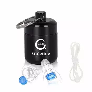 Защита органов слуха Live Quietide, фирменная, включает в себя звукоизоляцию, конструкцию фейерверков, поставляется с мобильным чехлом, японское руководство по эксплуатации, синее