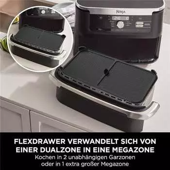 Защита от брызг для фритюрницы, многоразовая силиконовая защита для фритюрницы, эффективная защита от брызг жира, аксессуары для выпечки для Ninja AF500 чёрный