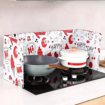 Защита от брызг масла Экран от брызг масла для сковороды Кулинария Домашний ресторан серый