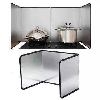 Защита от брызг на плите. Эффективная защита. Заслонка для газовой плиты. A