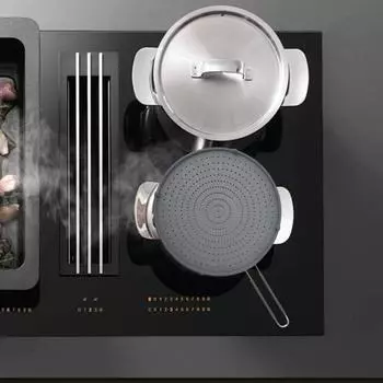 Защита от брызг жира. Термостойкая, нелипкая, пищевая. Полая длинная ручка из нержавеющей стали. Предотвращает разбрызгивание масла. Дренажная сковорода. красный