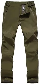 Защита от холода для скалолазания на открытом воздухе, чрезвычайно флисовая подкладка, толстая мягкая оболочка, походная, холодная, водонепроницаемая, длинная, теплая, пиллинг для брюк [FLYGAGA], мужские брюки,