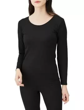 Защита от холода Внутренний комплект тепла запах черный [Amazon Essentials] Майка, Рубашка, 2, Поколение, Устойчивый, Женский,