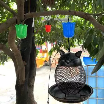 Защита от муравьев для кормушки для колибри, крючок для рва от муравьев с щеткой, аксессуар для кормушки для птиц на открытом воздухе, кормушка для иволги 1A красный