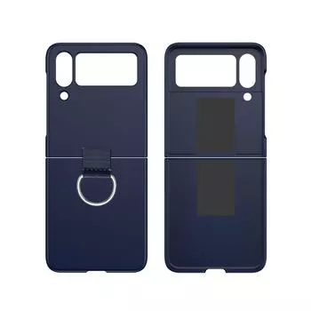 Защита от падения, модный портативный чехол-держатель с кольцом для Samsung Galaxy Z Flip4 Flip 4 Flip3 Flip 3 5g, тонкий легкий чехол for Samsung Z Flip 4 чёрный