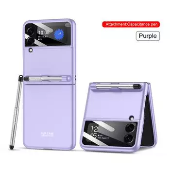 Защита от падения с ручкой, тонкий чехол для Samsung Galaxy Z Flip3 5g Flip 3, противоударный тонкий складной чехол для Samsung Z Flip 3 for Galaxy Z Flip 3 чёрный