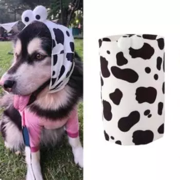 Защита от шума Ушной грелка для домашних животных Милый головной убор для домашних животных Повседневный головной убор для собак Костюм Аксессуар для домашних животных S белый/чёрный