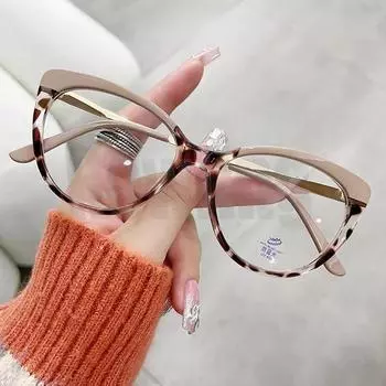 Защита от синего света TR90 соответствует винтажному стилю в женской оправе для очков в стиле ретро-кошка