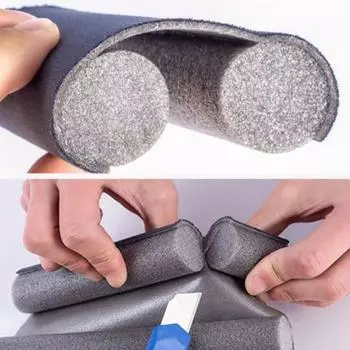 Защита от сквозняков под дверью, звукоизоляция, снижение шума, уплотнительная полоса для нижней части двери серый