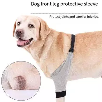 Защита от травм ног собаки. Защита ног от травм больших собак. Наколенники. Мягкие дышащие защиты суставов домашних животных. L