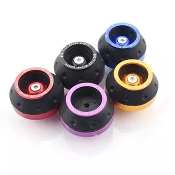 Защита от удара колеса скутера Передняя вилка мотоцикла Рама слайдеры Защита от падения мотоцикла Алюминиевая защита от удара колеса оранжевый